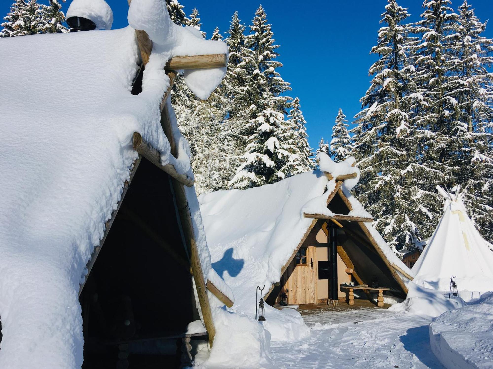 Altipik - Lodges Insolites Mont-Saxonnex Екстер'єр фото